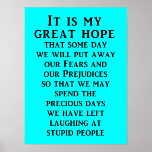 Grote Hoop 001wht Poster