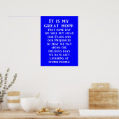 Grote hoop Grappige Poster Humor (Keuken)