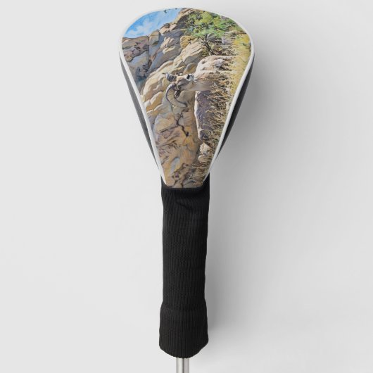 grote hoornschapen golfheadcover (Voorkant)