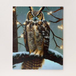 Grote hoornvliezen in Winter Digital Art Legpuzzel
