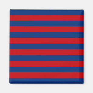 Grote horizontale strepen (rood en blauw) magneet
