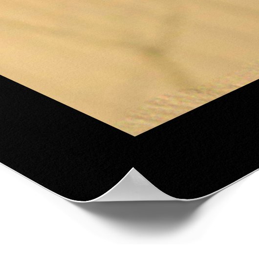 Grote Horn Owl gele ogen Poster (Hoek)