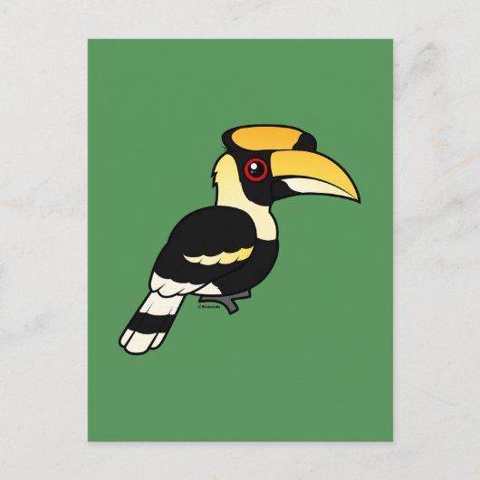 Grote Hornbill Briefkaart (Voorkant)