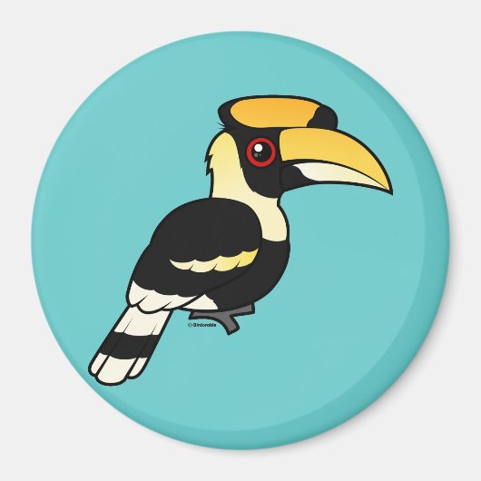Grote Hornbill Magneet (Voorkant)