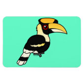 Grote Hornbill Magneet (Horizontaal)