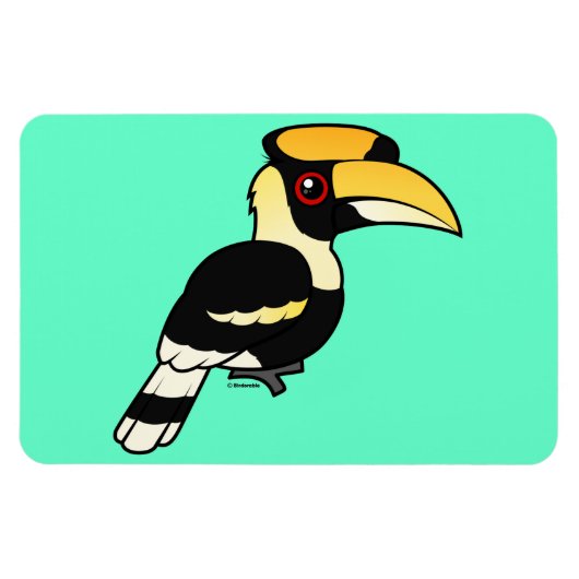 Grote Hornbill Magneet (Horizontaal)