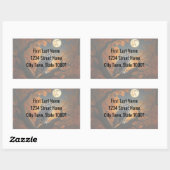 Grote Horned Uil in de herfst Rechthoekige Sticker (Vel)