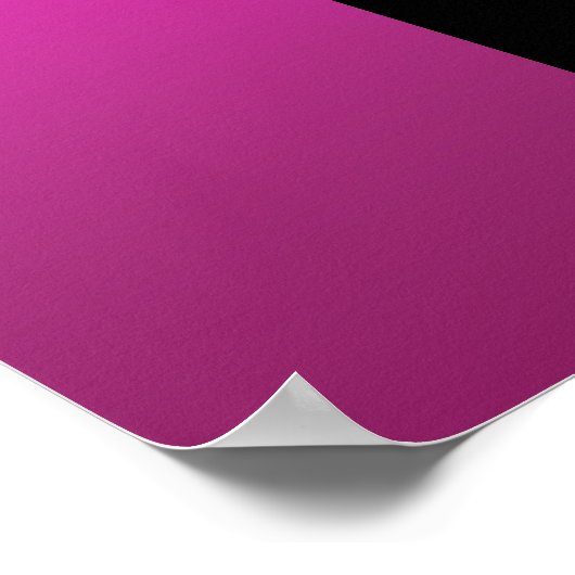 Grote hotroze verjaardagsfeestbanner poster (Hoek)