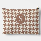 Grote Houndstooth Patroon Mocha Mousse en wit Etui (Achterkant)