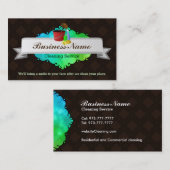 Grote Huis schoonmaak visitekaartjes (Voorkant / Achterkant)