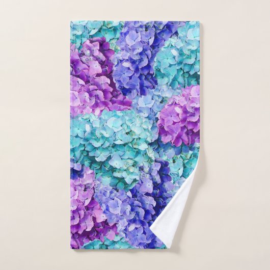 Grote hydrangea-bloesems bad handdoek (Handdoek)