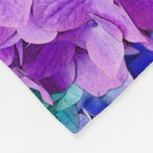 Grote hydrangea-bloesems fleece deken (Hoek)