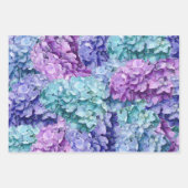 Grote hydrangea-bloesems inpakpapier vel (Voorkant 3)