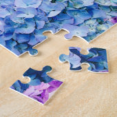 Grote hydrangea-bloesems legpuzzel (Zijkant)