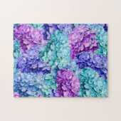 Grote hydrangea-bloesems legpuzzel (Horizontaal)