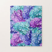 Grote hydrangea-bloesems legpuzzel (Verticaal)