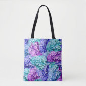 Grote hydrangea-bloesems tote bag (Voorkant)