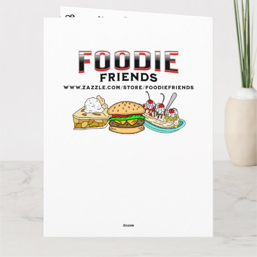 Grote Ice Cream Sundae en Kleurplaat Verjaardag Kaart (Achterkant)