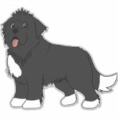 Grote Ierse Spot Newfoundland hond Sticker (Voorkant)