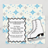 Grote IJs-schaatsen Aannodiging van de Dag Kaart (Voorkant / Achterkant)