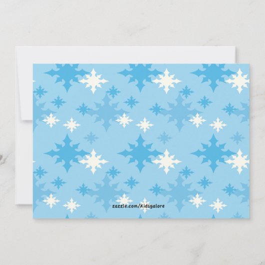 Grote IJs-schaatsen Aannodiging van de Dag Kaart (Achterkant)