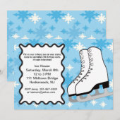 Grote IJs-schaatsen Aannodiging van de Dag Kaart (Voorkant / Achterkant)