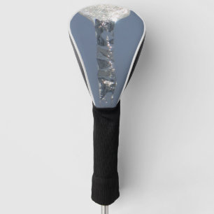 Grote ijskegel in blauwe lucht golfheadcover