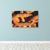 Grote ijzerketens van schepen anker canvas afdruk (Insitu (Houten vloer))