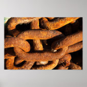 Grote ijzerketens van schepen anker poster (Voorkant)