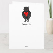 Grote Ik ben gek op jou Valentijnskaart Kaart (Achterkant)