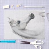 Grote illustratie van een prachtig wit paard tissuepapier (Craft)