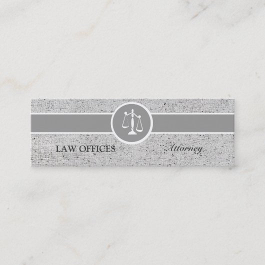 Grote impact Attorney Justice Scales Mini Visitekaartje (Voorkant)