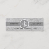 Grote impact Attorney Justice Scales Mini Visitekaartje (Achterkant)