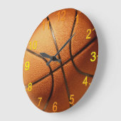 Grote implicatie Oranje Basketball, wandklok (Hoek)