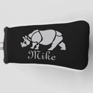 Grote Indiase neushoorn De eenhoorn neushoorn Naam Golfheadcover