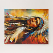 Grote Indische arrior Legpuzzel (Horizontaal)