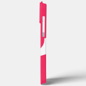 Grote Initiaal | Moderne Typografie | Roze Case-Mate iPhone Case (Achterkant / Links)