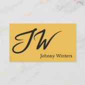 Grote Initialen | handgeschreven type Visitekaartje (Voorkant)