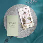 Grote Initialen Sage Green Typografie Visitekaartje