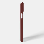 Grote Initialen Stijlvolle Puce Red & Antiek Brass Case-Mate iPhone Case (Achterkant / Rechts)