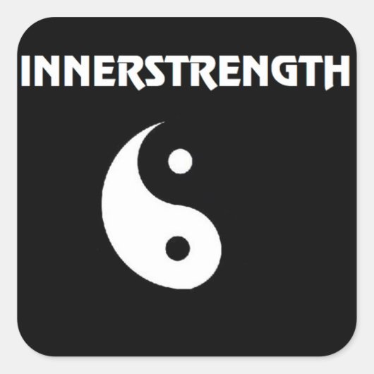 Grote INNERSTRENGTH Stikker Vierkante Sticker (Voorkant)