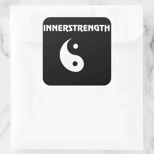 Grote INNERSTRENGTH Stikker Vierkante Sticker (Tas)