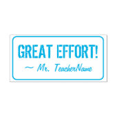 "GROTE INSPANNING!" Teacher Feedback Rubber Stamp Zelfinktende Stempel