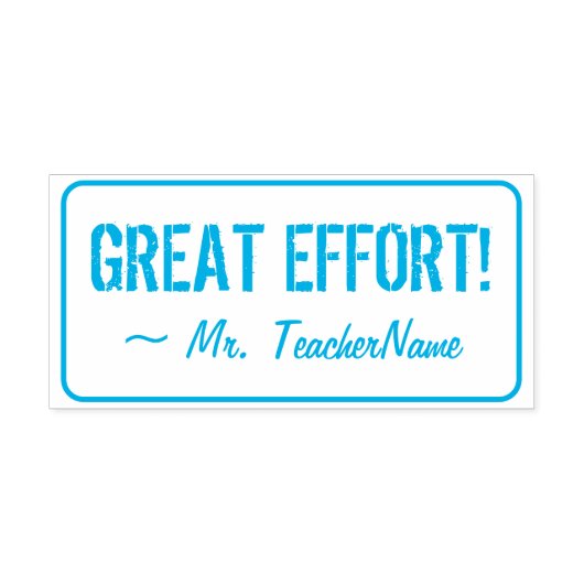 "GROTE INSPANNING!" Teacher Feedback Rubber Stamp Zelfinktende Stempel (Design)