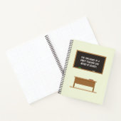 Grote Inspirerend docent Quote Chalkboard Notitieboek (Binnen)