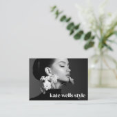 Grote Instagram Foto QR-code Visitekaartje (Staand voorkant)