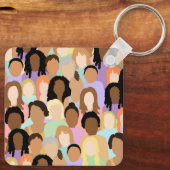 Grote Internationale Vrouwendag - 8 maart Sleutelhanger (Achterkant)