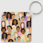 Grote Internationale Vrouwendag - 8 maart Sleutelhanger (Achterkant)