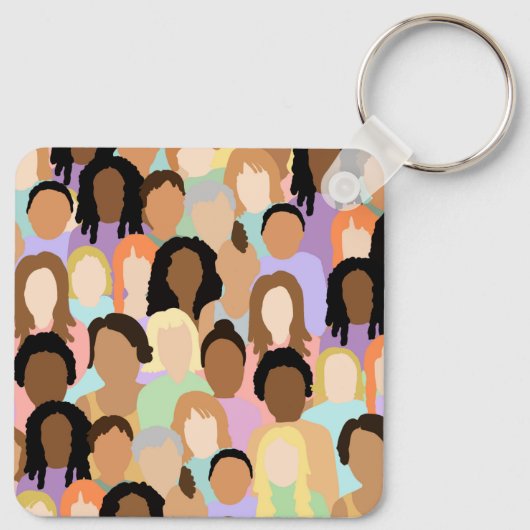 Grote Internationale Vrouwendag - 8 maart Sleutelhanger (Achterkant)