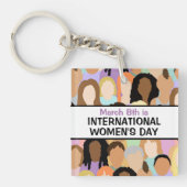 Grote Internationale Vrouwendag - 8 maart Sleutelhanger (Voorkant)
